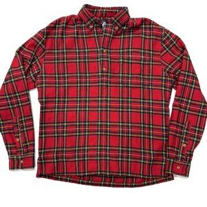 Chubbies The Nutter Mens Shirt Flannel Pullover Plaid Long Sleeve Medium
